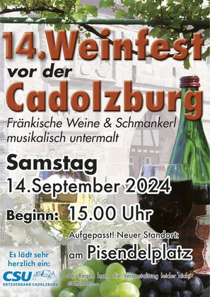 Weinfest vor historischer Kulisse: Cadolzburg lädt zum Genießen ein