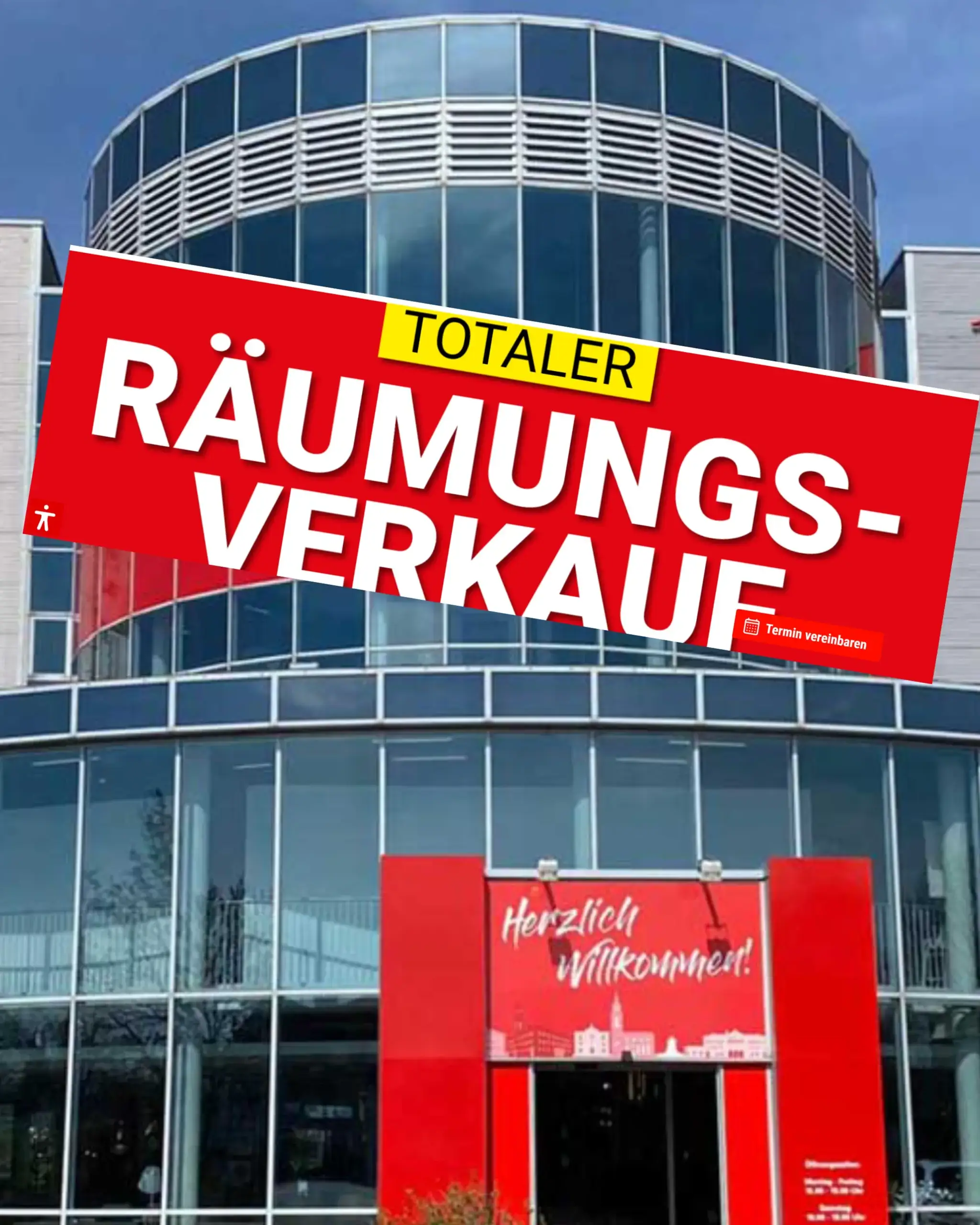 Traditionsunternehmen gibt auf: Total-Räumungsverkauf bei Flamme Möbel in Fürth hat begonnen